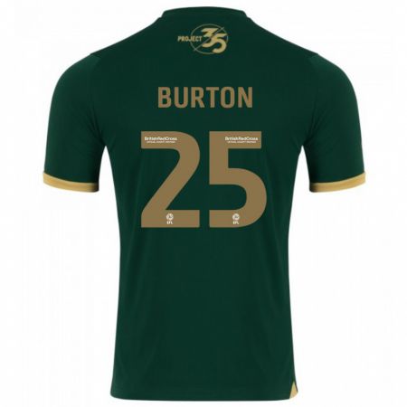 Kandiny Herren Callum Burton #25 Grün Heimtrikot Trikot 2023/24 T-Shirt