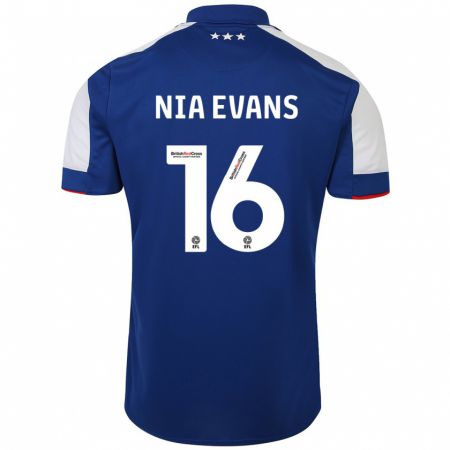Kandiny Herren Nia Evans #16 Blau Heimtrikot Trikot 2023/24 T-Shirt