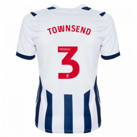 Kandiny Herren Conor Townsend #3 Weiß Heimtrikot Trikot 2023/24 T-Shirt