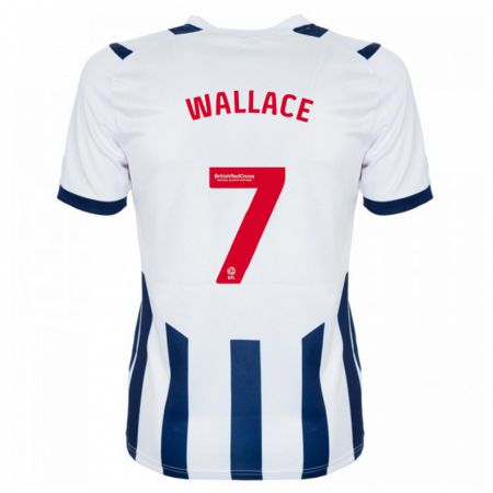 Kandiny Herren Jed Wallace #7 Weiß Heimtrikot Trikot 2023/24 T-Shirt