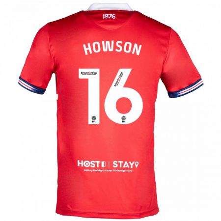 Kandiny Herren Jonathan Howson #16 Rot Heimtrikot Trikot 2023/24 T-Shirt