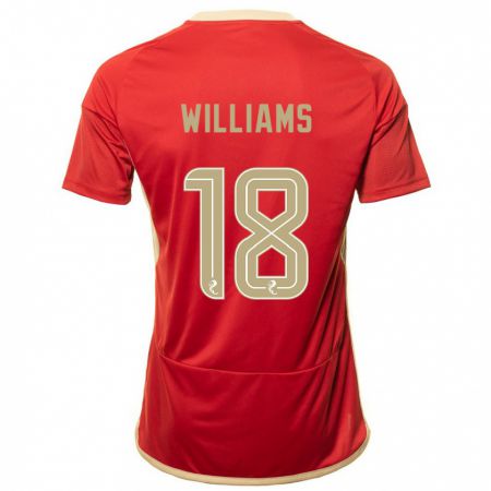 Kandiny Herren Rhys Williams #18 Rot Heimtrikot Trikot 2023/24 T-Shirt