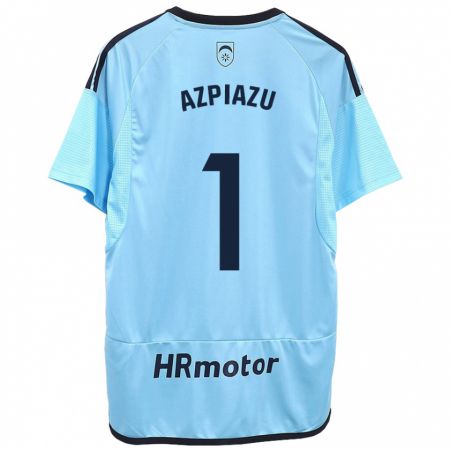 Kandiny Herren Nahia Azpiazu Moreno #1 Blau Auswärtstrikot Trikot 2023/24 T-Shirt