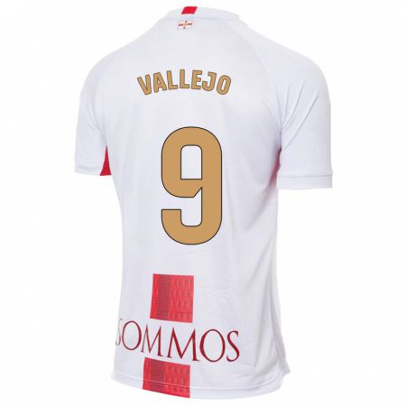 Kandiny Herren Hugo Vallejo #9 Weiß Auswärtstrikot Trikot 2023/24 T-Shirt