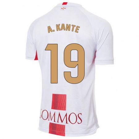 Kandiny Herren Abou Kanté #19 Weiß Auswärtstrikot Trikot 2023/24 T-Shirt