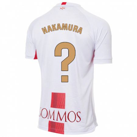 Kandiny Herren Togo Nakamura #0 Weiß Auswärtstrikot Trikot 2023/24 T-Shirt