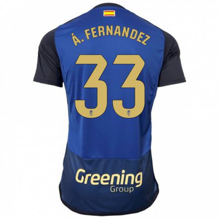 Kandiny Herren Álvaro Fernández #33 Marine Auswärtstrikot Trikot 2023/24 T-Shirt