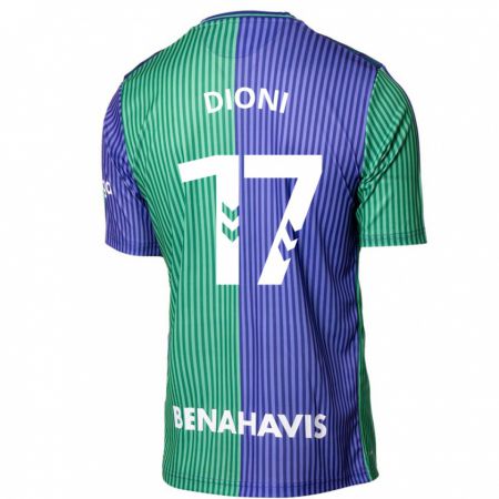 Kandiny Herren Dioni #17 Grün Blau Auswärtstrikot Trikot 2023/24 T-Shirt