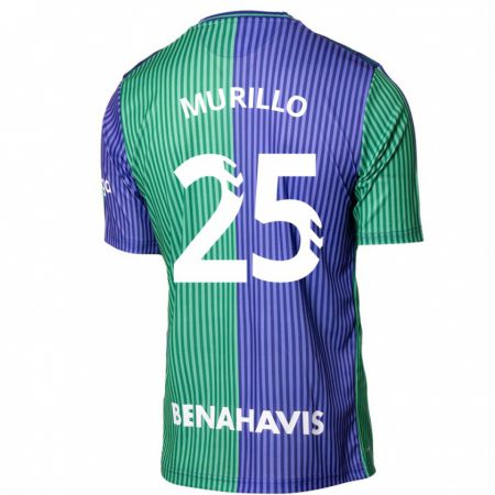 Kandiny Herren Diego Murillo #25 Grün Blau Auswärtstrikot Trikot 2023/24 T-Shirt