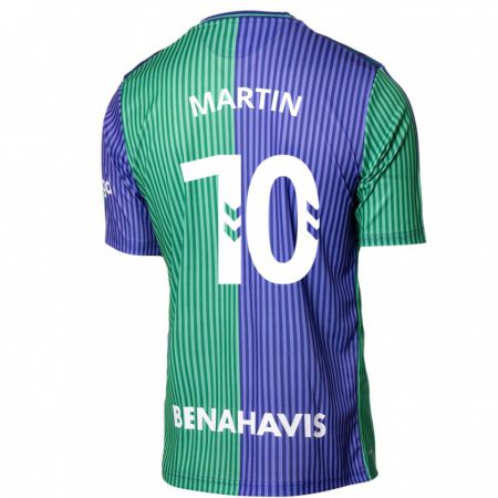 Kandiny Herren Jesús Martín #10 Grün Blau Auswärtstrikot Trikot 2023/24 T-Shirt