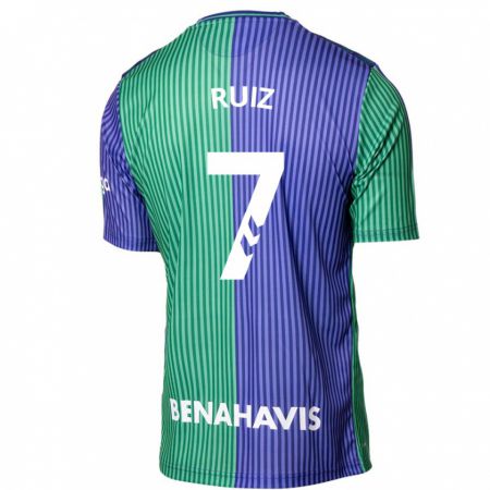 Kandiny Herren María Ruiz #7 Grün Blau Auswärtstrikot Trikot 2023/24 T-Shirt