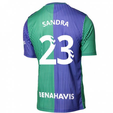 Kandiny Herren Sandra #23 Grün Blau Auswärtstrikot Trikot 2023/24 T-Shirt