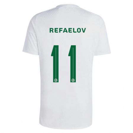 Kandiny Herren Lior Refaelov #11 Grün Blau Auswärtstrikot Trikot 2023/24 T-Shirt