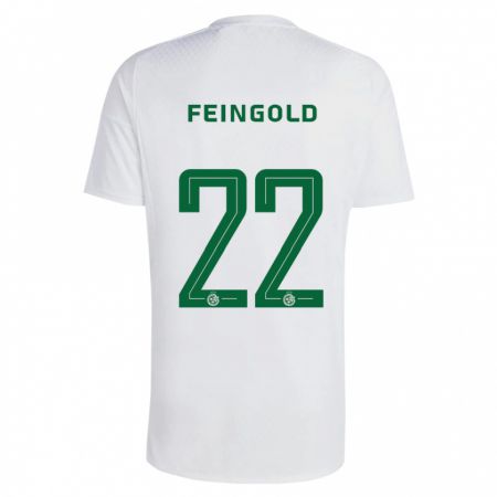 Kandiny Herren Ilay Feingold #22 Grün Blau Auswärtstrikot Trikot 2023/24 T-Shirt