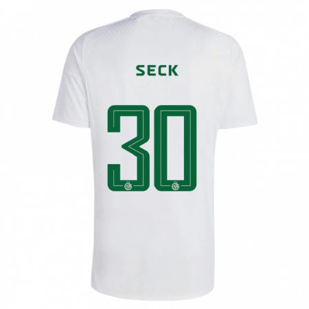 Kandiny Herren Abdoulaye Seck #30 Grün Blau Auswärtstrikot Trikot 2023/24 T-Shirt