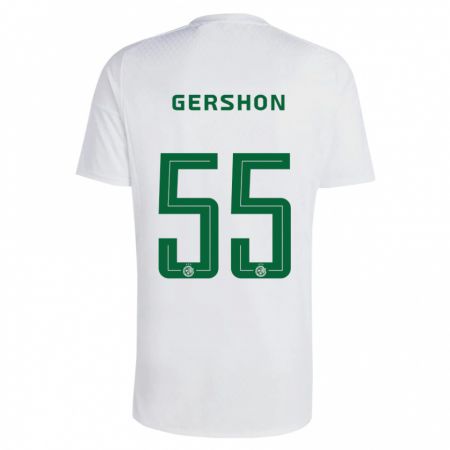 Kandiny Herren Rami Gershon #55 Grün Blau Auswärtstrikot Trikot 2023/24 T-Shirt