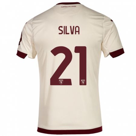 Kandiny Herren Jonathan Silva #21 Sekt Auswärtstrikot Trikot 2023/24 T-Shirt