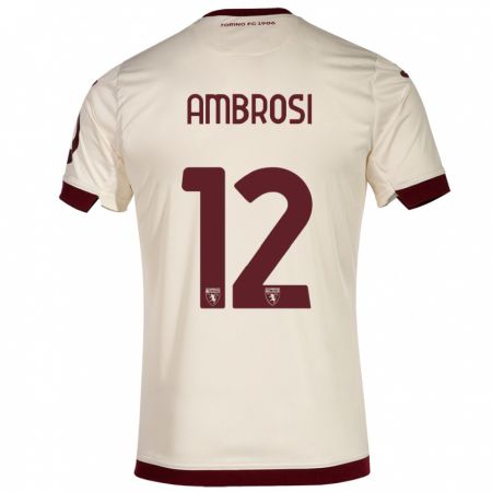 Kandiny Herren Martina Ambrosi #12 Sekt Auswärtstrikot Trikot 2023/24 T-Shirt