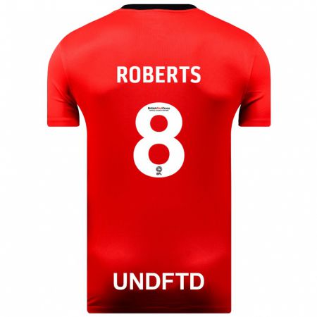 Kandiny Herren Tyler Roberts #8 Rot Auswärtstrikot Trikot 2023/24 T-Shirt