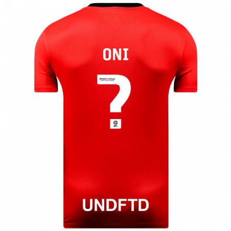 Kandiny Herren Ifeoluwa Oni #0 Rot Auswärtstrikot Trikot 2023/24 T-Shirt