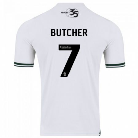 Kandiny Herren Matt Butcher #7 Weiß Auswärtstrikot Trikot 2023/24 T-Shirt