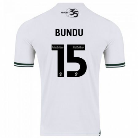 Kandiny Herren Mustapha Bundu #15 Weiß Auswärtstrikot Trikot 2023/24 T-Shirt