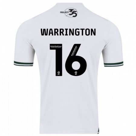 Kandiny Herren Lewis Warrington #16 Weiß Auswärtstrikot Trikot 2023/24 T-Shirt