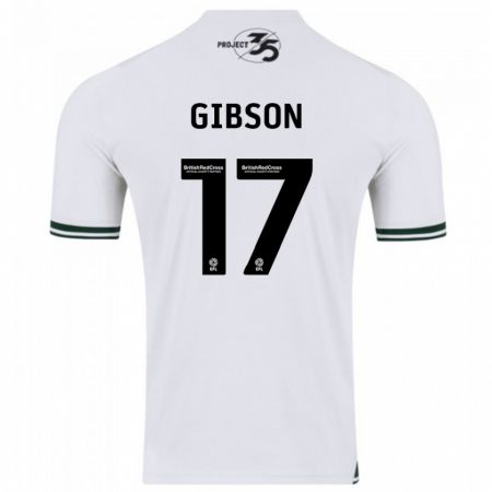 Kandiny Herren Lewis Gibson #17 Weiß Auswärtstrikot Trikot 2023/24 T-Shirt