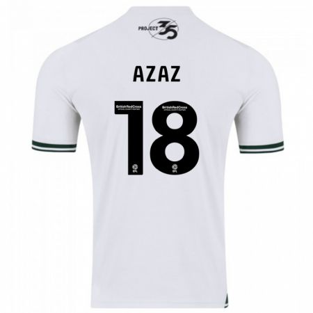 Kandiny Herren Finn Azaz #18 Weiß Auswärtstrikot Trikot 2023/24 T-Shirt