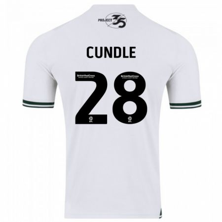 Kandiny Herren Luke Cundle #28 Weiß Auswärtstrikot Trikot 2023/24 T-Shirt