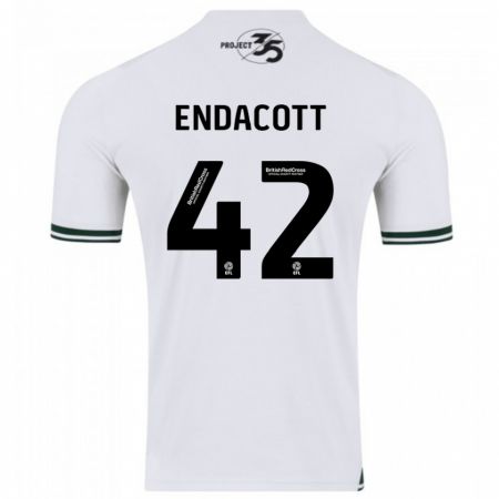 Kandiny Herren Jack Endacott #42 Weiß Auswärtstrikot Trikot 2023/24 T-Shirt