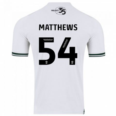 Kandiny Herren Jack Matthews #54 Weiß Auswärtstrikot Trikot 2023/24 T-Shirt