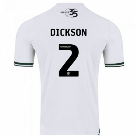 Kandiny Herren Katie Dickson #2 Weiß Auswärtstrikot Trikot 2023/24 T-Shirt