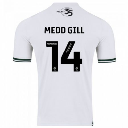 Kandiny Herren Tamsin Medd-Gill #14 Weiß Auswärtstrikot Trikot 2023/24 T-Shirt