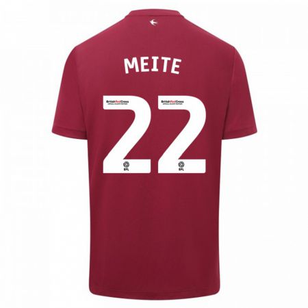 Kandiny Herren Yakou Méïté #22 Rot Auswärtstrikot Trikot 2023/24 T-Shirt
