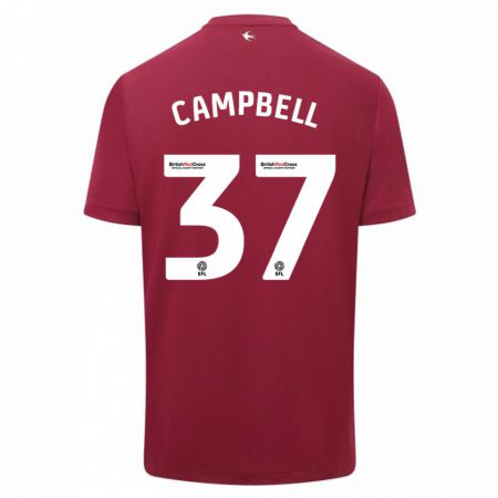 Kandiny Herren Vontae Daley-Campbell #37 Rot Auswärtstrikot Trikot 2023/24 T-Shirt