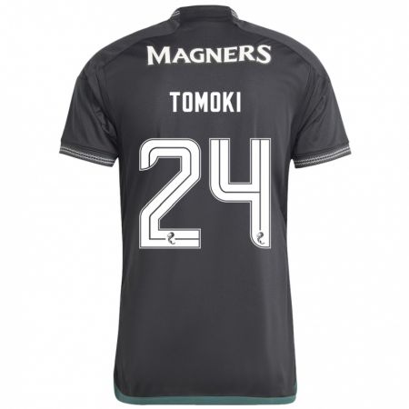 Kandiny Herren Tomoki Iwata #24 Schwarz Auswärtstrikot Trikot 2023/24 T-Shirt