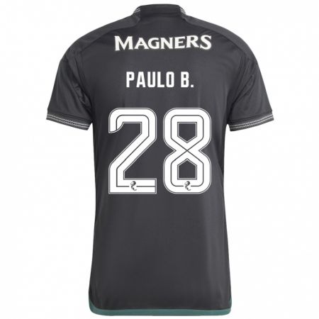 Kandiny Herren Paulo Bernardo #28 Schwarz Auswärtstrikot Trikot 2023/24 T-Shirt