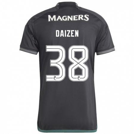 Kandiny Herren Daizen Maeda #38 Schwarz Auswärtstrikot Trikot 2023/24 T-Shirt