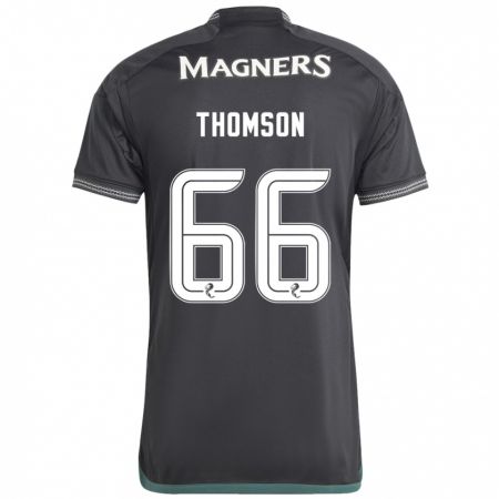 Kandiny Herren Corey Thomson #66 Schwarz Auswärtstrikot Trikot 2023/24 T-Shirt