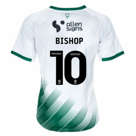 Kandiny Herren Teddy Bishop #10 Weiß Auswärtstrikot Trikot 2023/24 T-Shirt