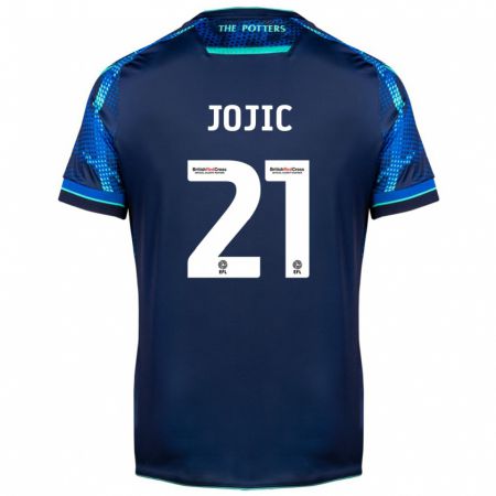 Kandiny Herren Nikola Jojic #21 Marine Auswärtstrikot Trikot 2023/24 T-Shirt