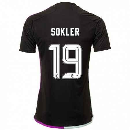 Kandiny Herren Ester Sokler #19 Schwarz Auswärtstrikot Trikot 2023/24 T-Shirt