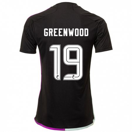 Kandiny Herren Brodie Greenwood #19 Schwarz Auswärtstrikot Trikot 2023/24 T-Shirt