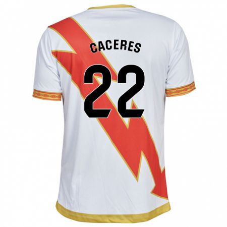 Kandiny Damen Daniel Cáceres #22 Weiß Heimtrikot Trikot 2023/24 T-Shirt