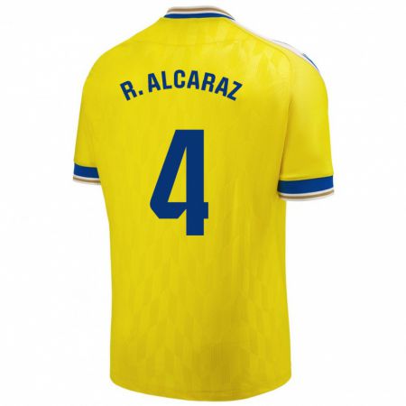 Kandiny Damen Rubén Alcaraz #4 Gelb Heimtrikot Trikot 2023/24 T-Shirt