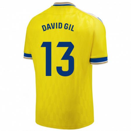 Kandiny Damen David Gil #13 Gelb Heimtrikot Trikot 2023/24 T-Shirt