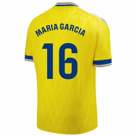 Kandiny Damen Maria García Fernández #16 Gelb Heimtrikot Trikot 2023/24 T-Shirt