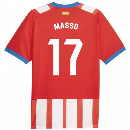 Kandiny Damen Ainoa Massó #17 Rot-Weiss Heimtrikot Trikot 2023/24 T-Shirt