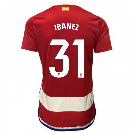 Kandiny Damen Alba Ibáñez #31 Rot Heimtrikot Trikot 2023/24 T-Shirt